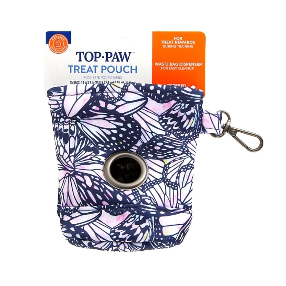 Top Paw 🦋 Print Treat Pouch with Waste Bag Dispenserby Top Paw